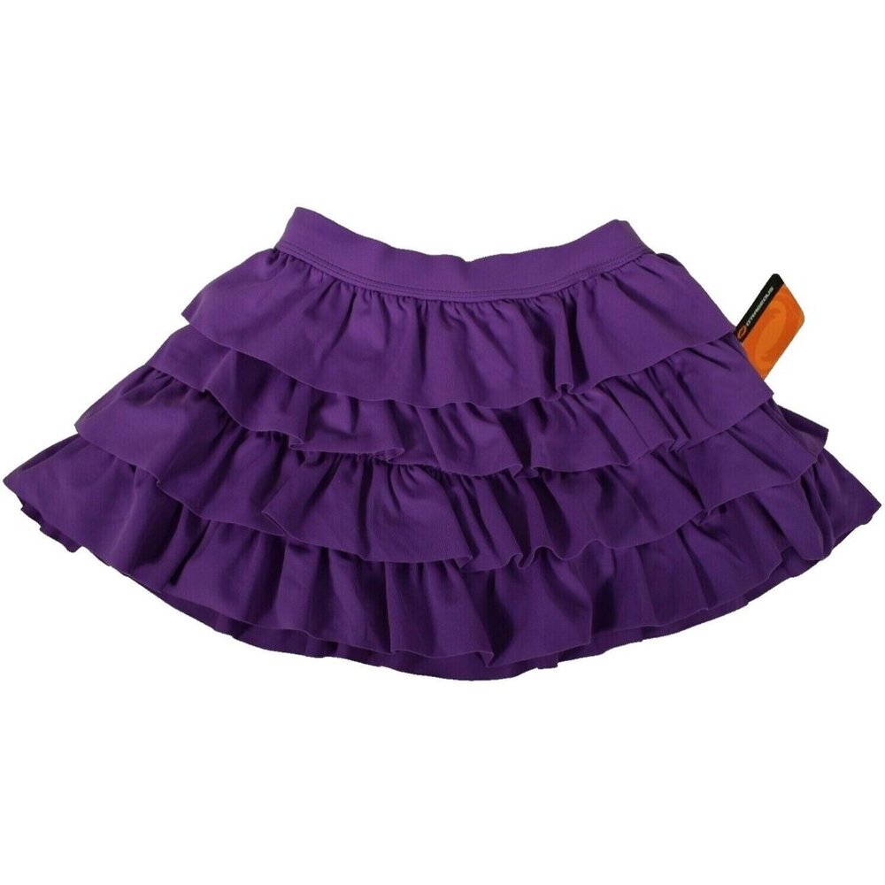 ORageous Girls XS Purple Ruffled Swim Skirt New with tags